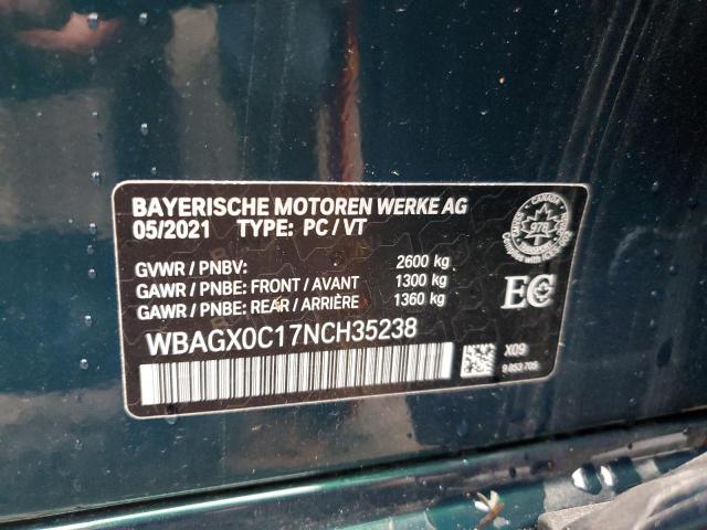 2022 BMW ALPINA B8 WBAGX0C17NCH35238