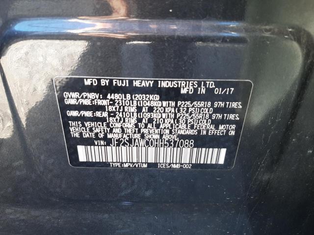 2017 SUBARU FORESTER 2 - JF2SJAWC0HH537088