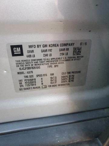 2015 BUICK ENCORE CON - KL4CJFSB5FB261045