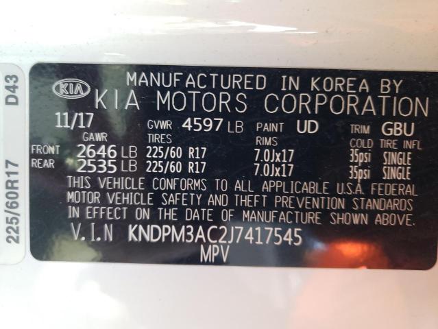 2018 KIA SPORTAGE L - KNDPM3AC2J7417545