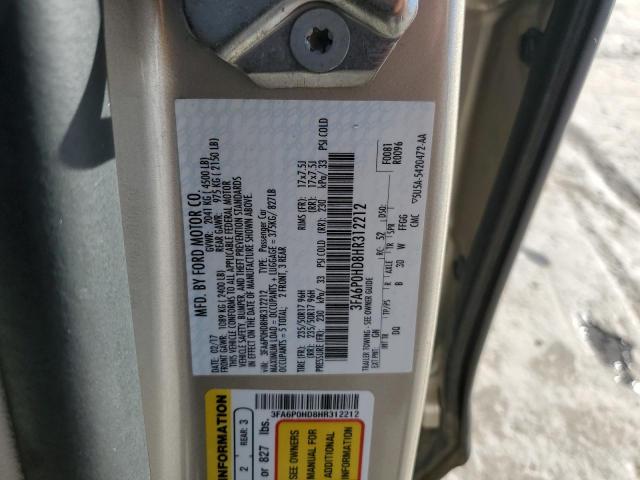 2017 FORD FUSION SE - 3FA6P0HD8HR312212