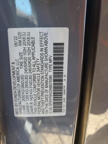 2022 HONDA PILOT SE 5FNYF6H23NB078386