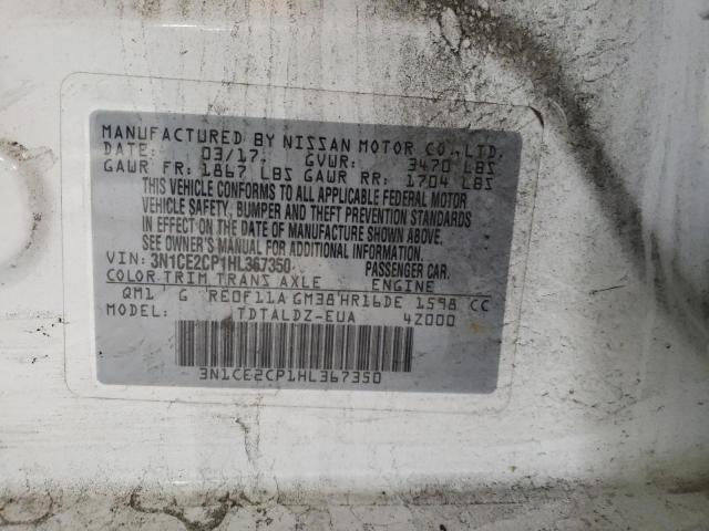 2017 NISSAN VERSA NOTE - 3N1CE2CP1HL367350