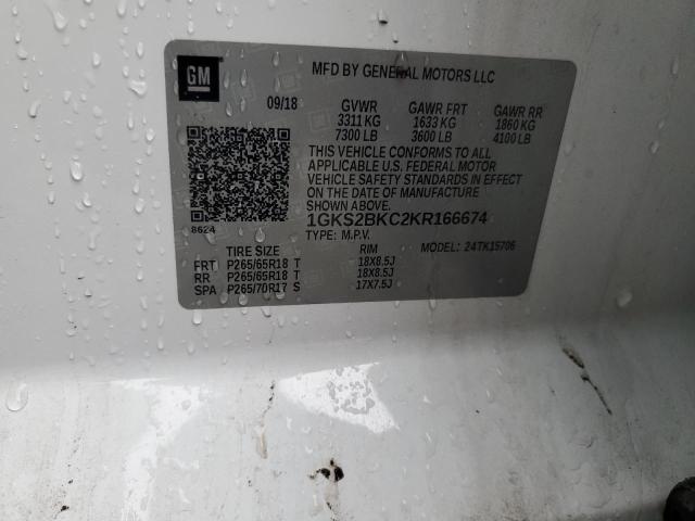2019 GMC YUKON SLT - 1GKS2BKC2KR166674