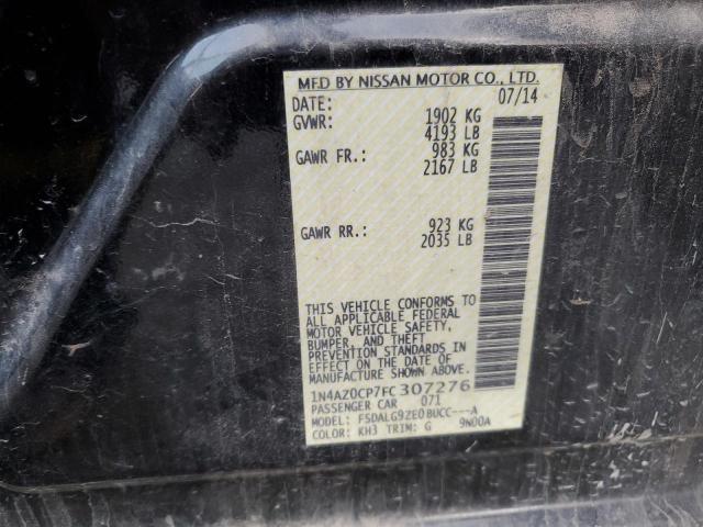 VIN 1N4AZ0CP7FC307276 2015 NISSAN LEAF no.12