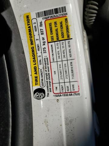 2018 FORD FOCUS TITA - 1FADP3N28JL219304