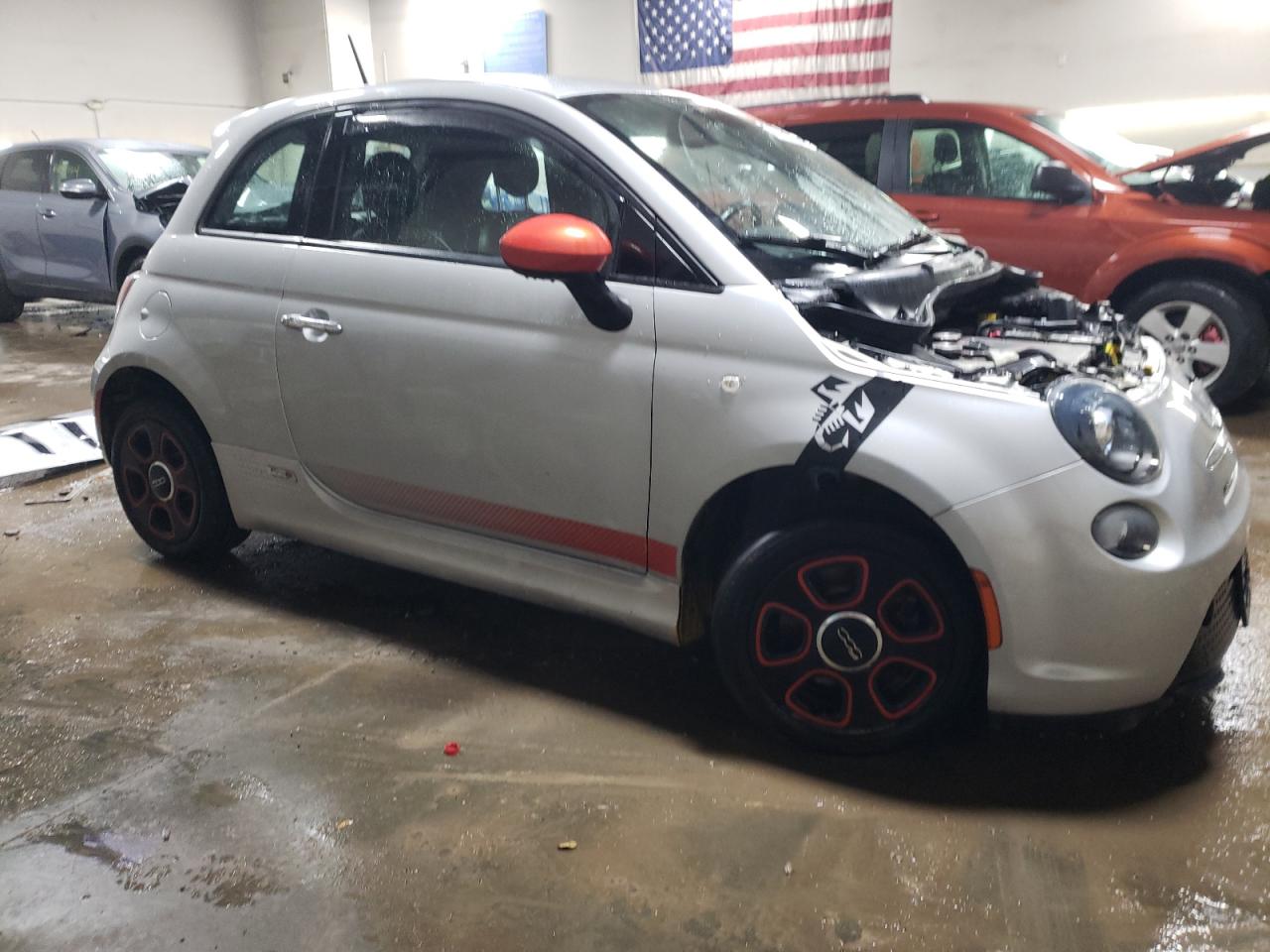 Lot #2994108307 2014 FIAT 500 ELECTR