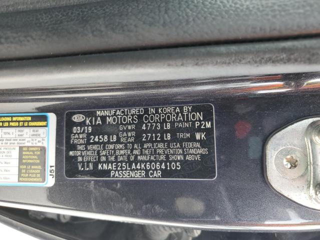 2019 KIA STINGER PR KNAE25LA4K6064105