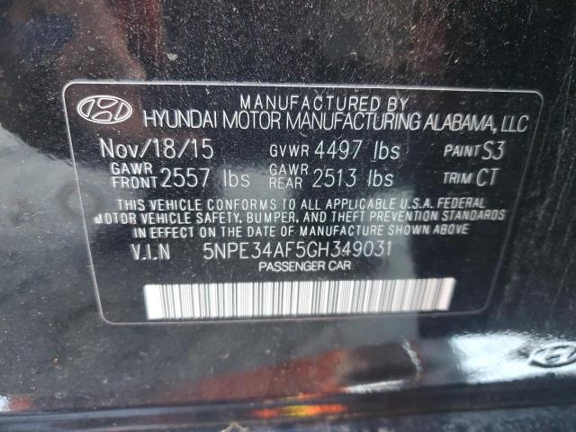 2016 HYUNDAI SONATA SPO - 5NPE34AF5GH349031