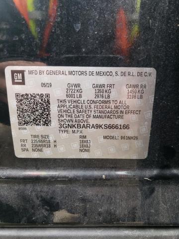 2019 CHEVROLET BLAZER L 3GNKBARA9KS666166