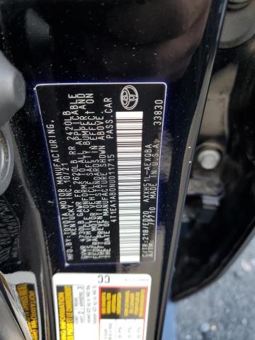 2022 TOYOTA AVALON NIG 4T1EA1AB0NU011715