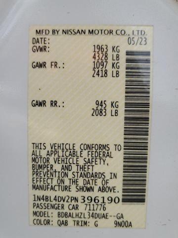 2023 NISSAN ALTIMA SV - 1N4BL4DV2PN396190