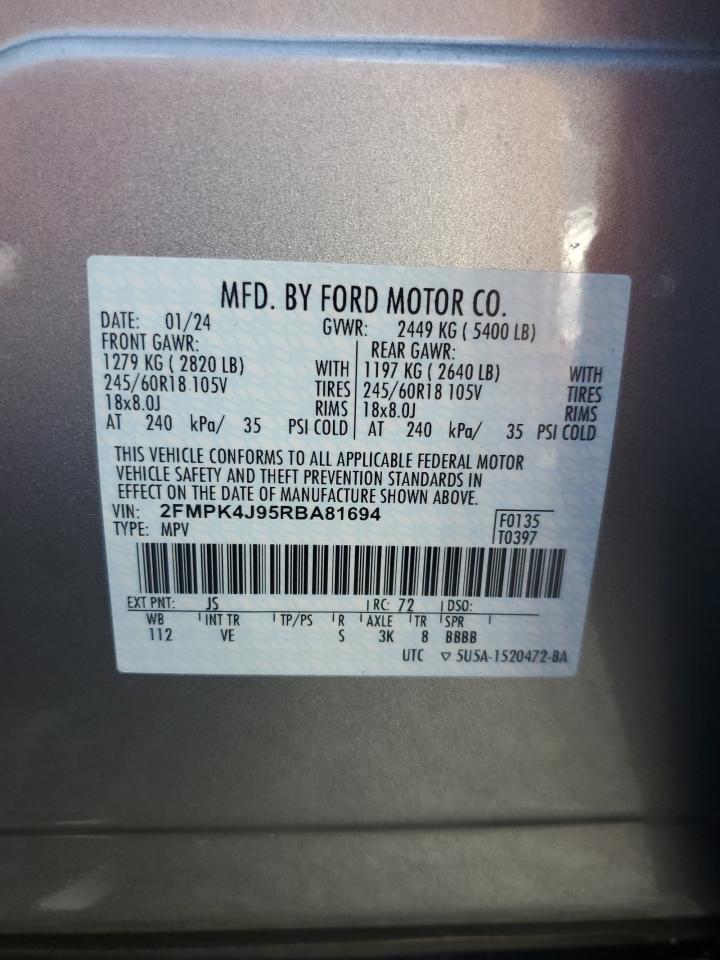 Lot #3003912496 2024 FORD EDGE SEL