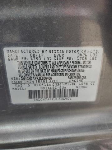 2018 NISSAN VERSA S - 3N1CN7APXJL806406