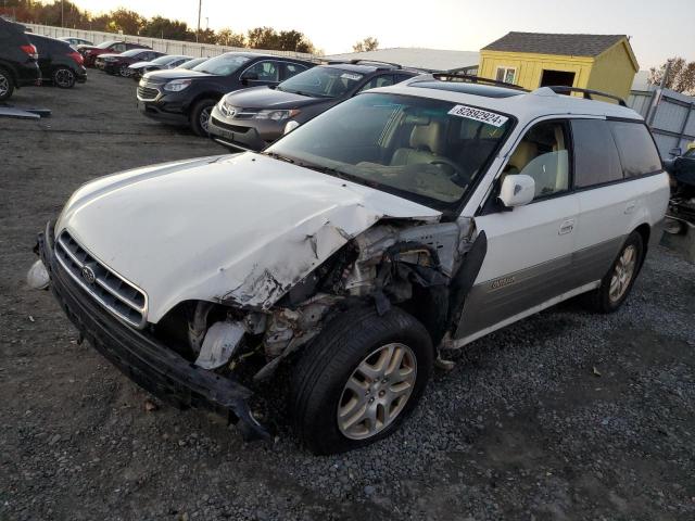 SUBARU LEGACY OUT 2000 white station gas 4S3BH6865Y7659871 photo #1