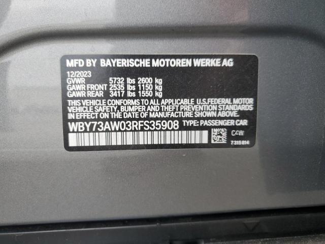 2024 BMW I4 EDRIVE - WBY73AW03RFS35908