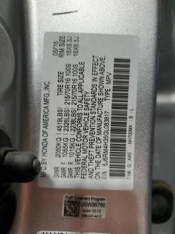 2016 HONDA CR-V LX - 5J6RM4H35GL083817