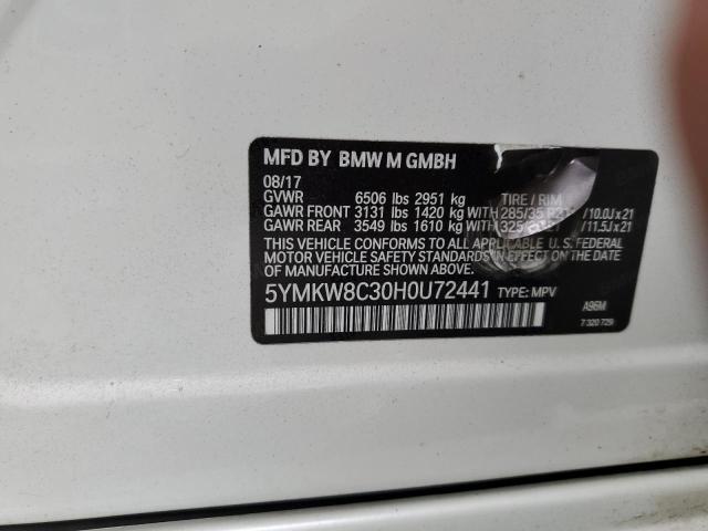 2017 BMW X6 M 5YMKW8C30H0U72441
