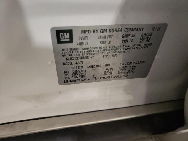 2017 BUICK ENCORE PRE - KL4CJESB5HB090472