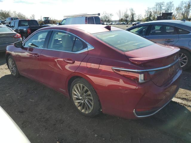 LEXUS ES 300H 2019 red  hybrid engine JTHB21B18K2021859 photo #3