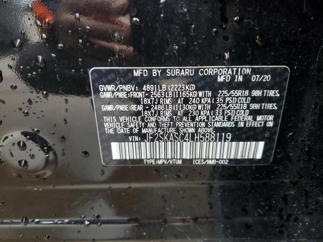 2020 SUBARU FORESTER L - JF2SKASC4LH588119