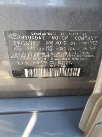 2018 HYUNDAI IONIQ SEL - KMHC75LCXJU097015