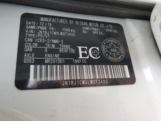 2020 NISSAN QASHQAI JN1BJ1CWXLW372400