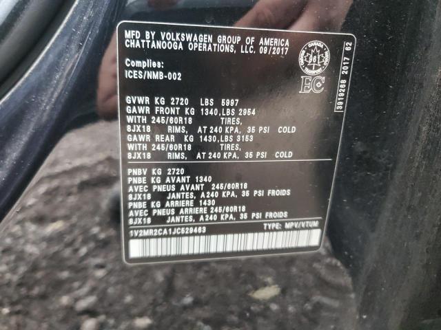 2018 VOLKSWAGEN ATLAS SEL - 1V2MR2CA1JC529463