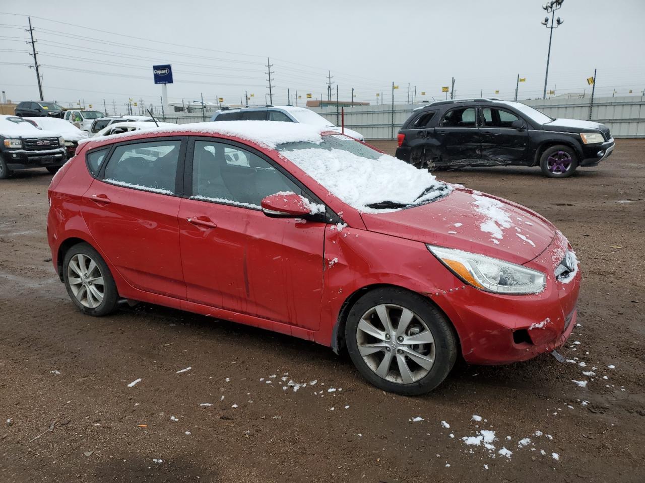 Lot #2974796127 2014 HYUNDAI ACCENT GLS