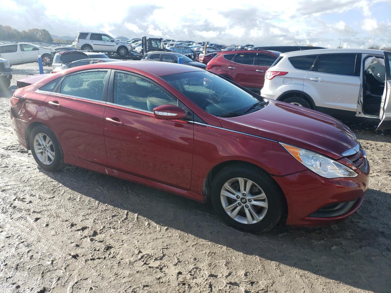 Lot #3028580944 2014 HYUNDAI SONATA GLS