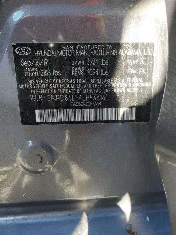 VIN 5NPD84LF4LH538161 2020 HYUNDAI ELANTRA no.12