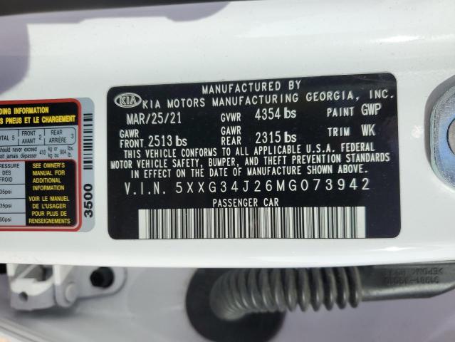 2021 KIA K5 EX - 5XXG34J26MG073942