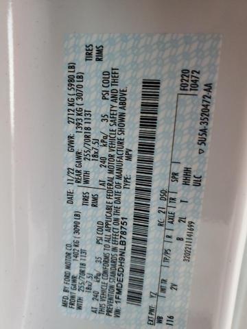 2022 FORD BRONCO BAS - 1FMDE5DH9NLB78751