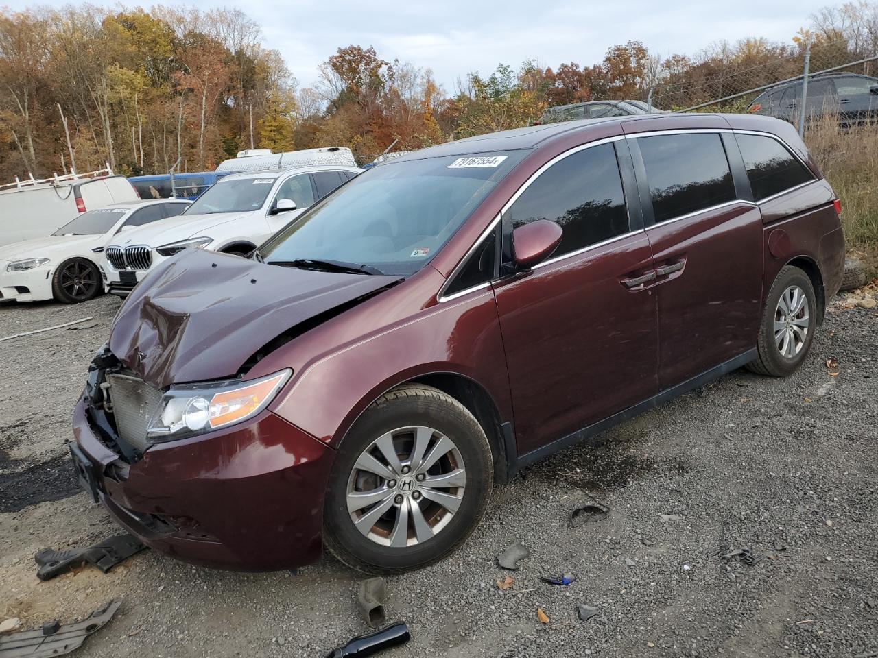 Lot #2977079154 2016 HONDA ODYSSEY EX