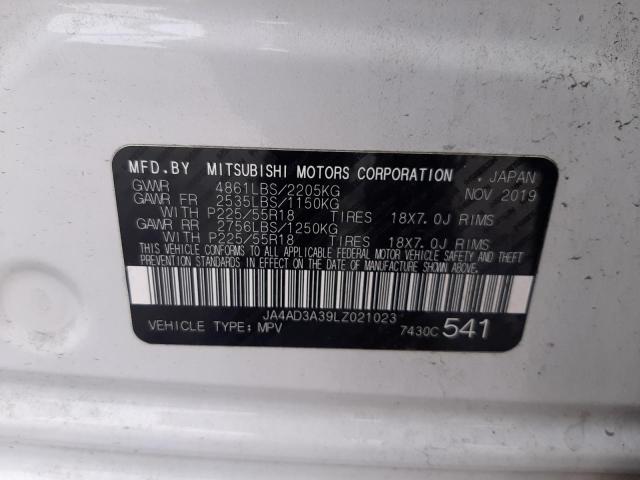 VIN JA4AD3A39LZ021023 2020 MITSUBISHI OUTLANDER no.14