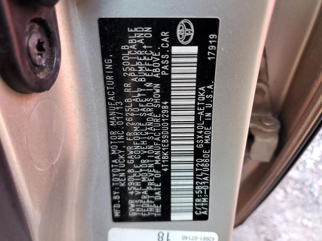 VIN 4T1BK1EB9DU012984 2013 TOYOTA AVALON no.12