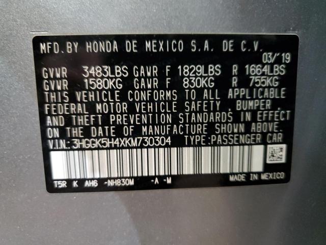 2019 HONDA FIT LX - 3HGGK5H4XKM730304