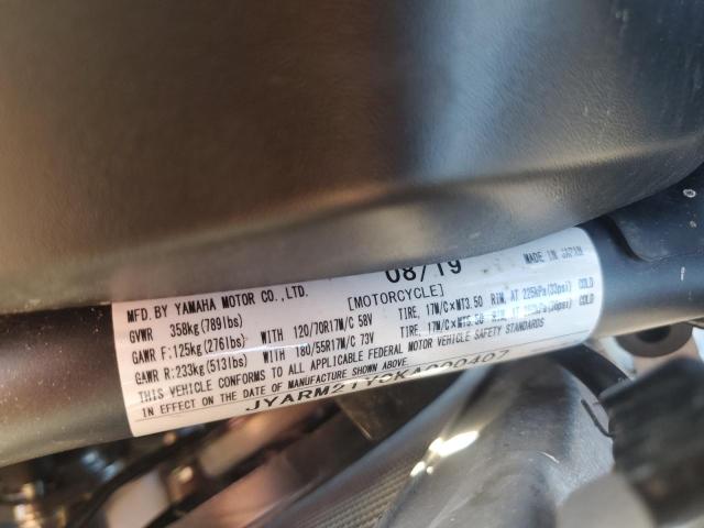 2019 YAMAHA XSR700 C - JYARM21Y0KA000407