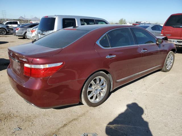 LEXUS LS 460L 2007 burgundy  gas JTHGL46F275003583 photo #4