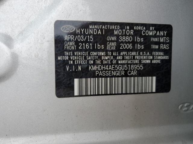 2016 HYUNDAI ELANTRA SE - KMHDH4AE5GU518955