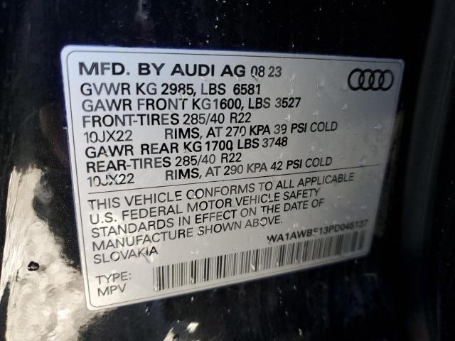 2023 AUDI SQ8 PREMIU WA1AWBF13PD045137