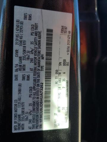 2017 FORD ESCAPE TIT - 1FMCU9JD6HUA73252
