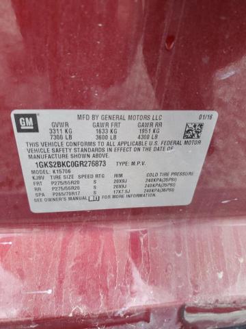 2016 GMC YUKON SLT - 1GKS2BKC0GR276873