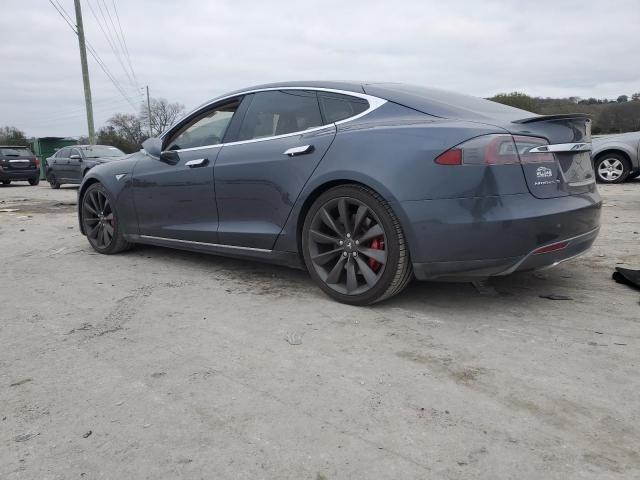 TESLA MODEL S 2014 gray hatchbac electric 5YJSA1H10EFP52671 photo #3