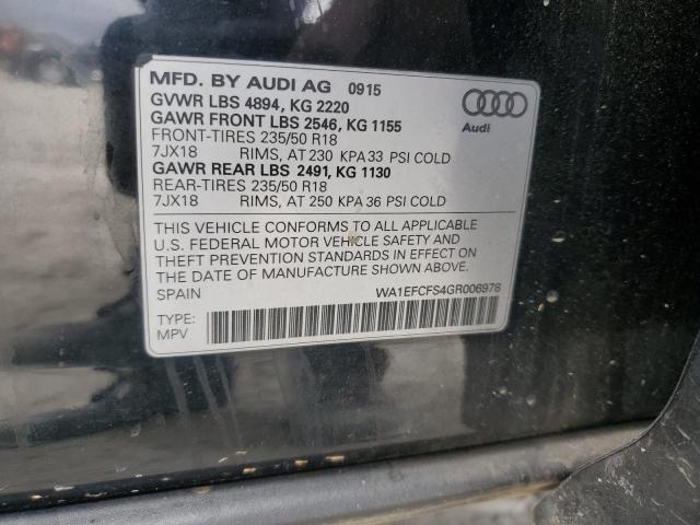 VIN WA1EFCFS4GR006978 2016 AUDI Q3 no.12