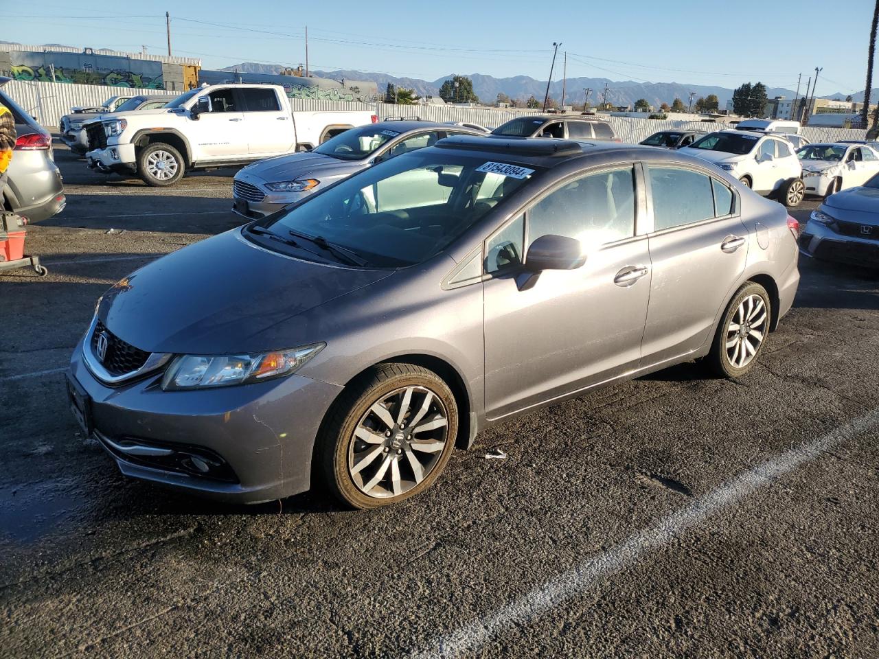 Lot #3027025783 2015 HONDA CIVIC EXL