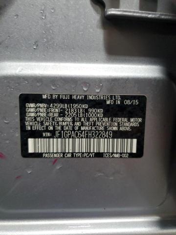 2015 SUBARU IMPREZA PR - JF1GPAC64FH322849