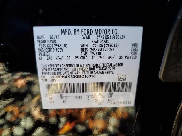 2016 FORD EDGE TITAN - 2FMPK4K83GBC16318