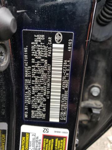 2019 TOYOTA CAMRY L - 4T1B11HK7KU215867