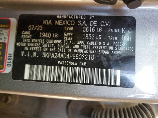 VIN 3KPA24AD4PE603218 2023 KIA RIO no.13